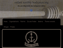 Tablet Screenshot of e-t-bodypiercing.de